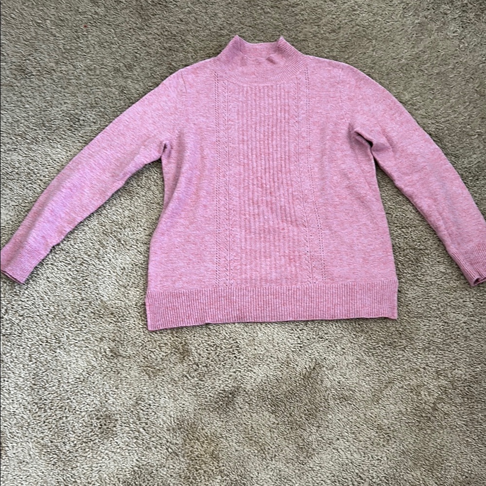 Old Navy Pink Cowl Neck Sweater